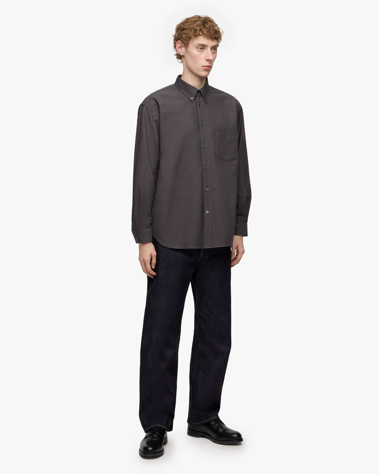 [Mid Feb Release] OXFORD L/S SHIRT,Light Black, large image number 18