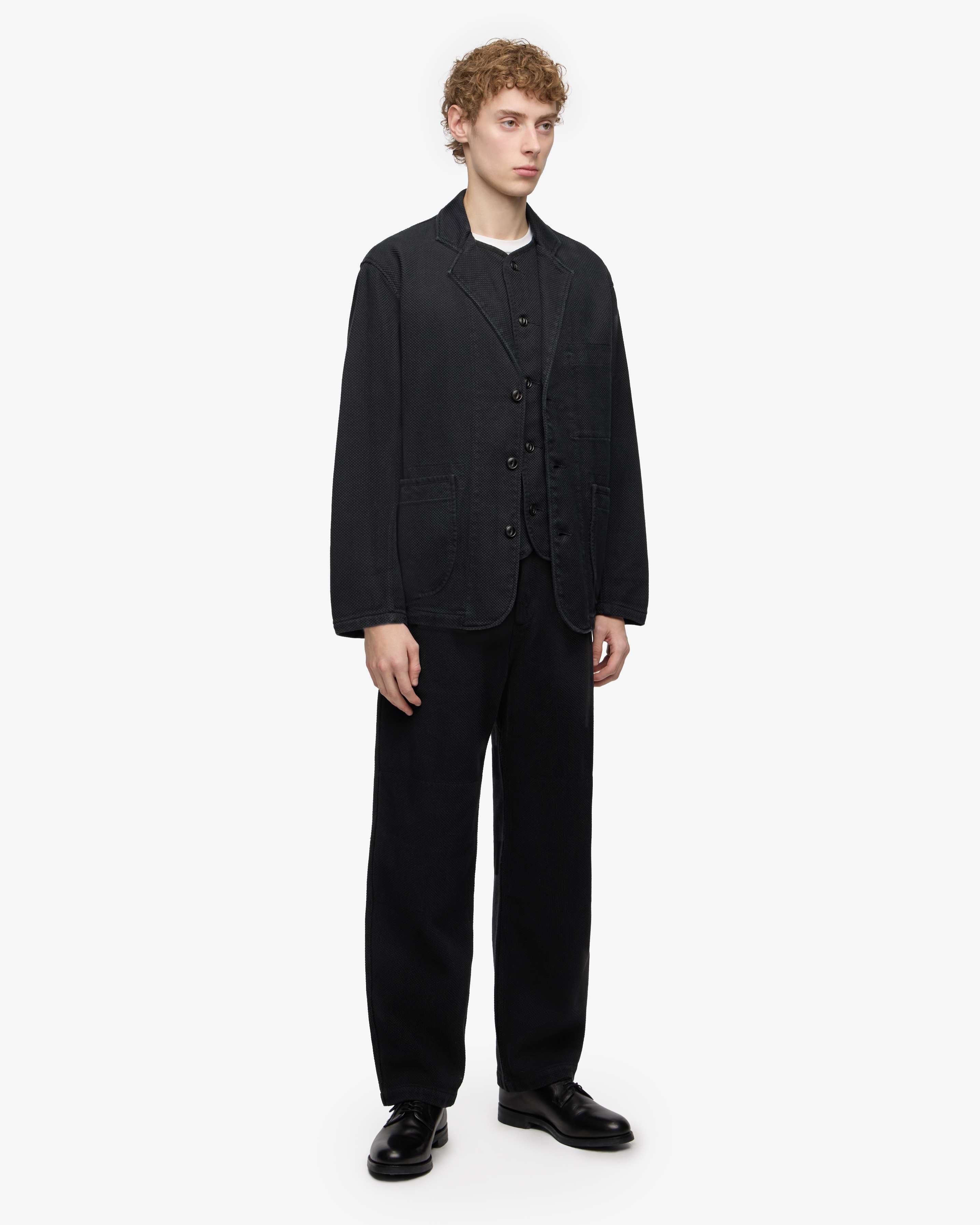 SASHIKO TAILORED JACKET-OVERDYE