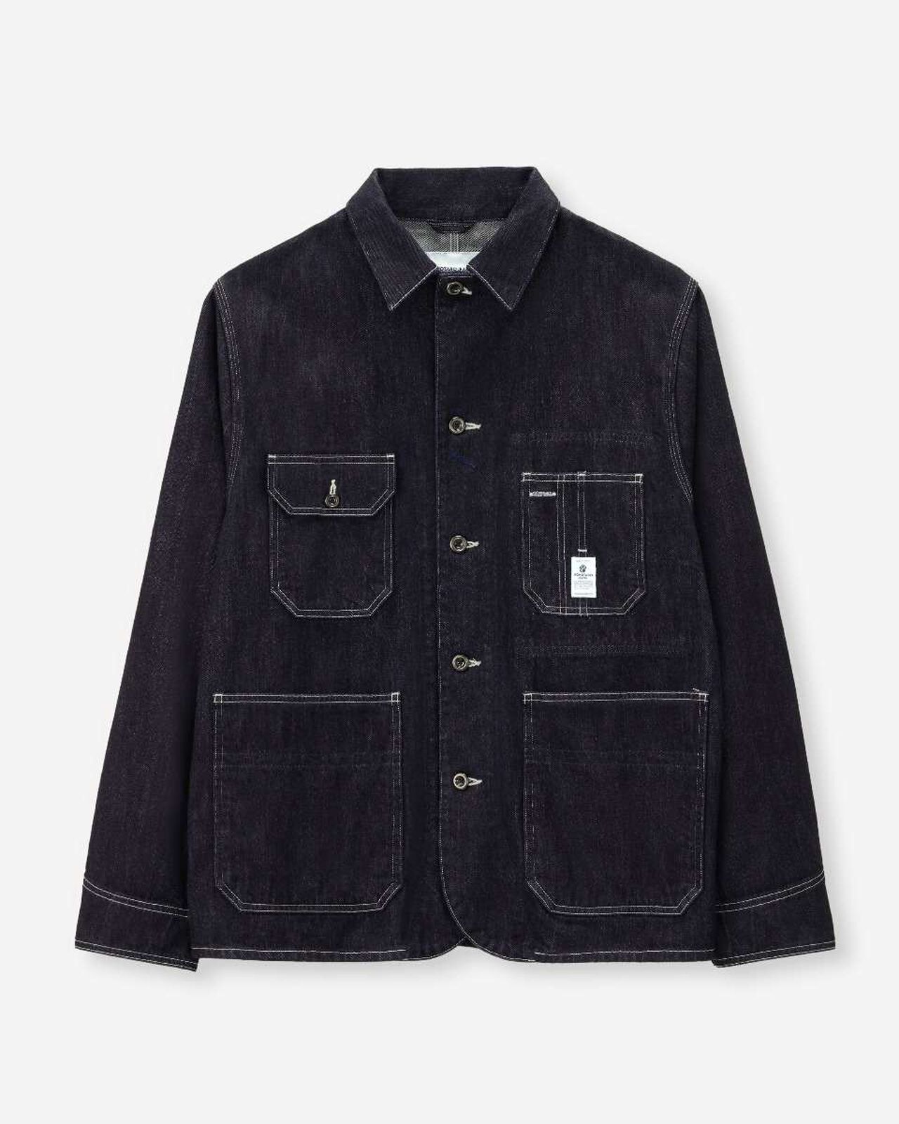 DENIM COVERALL,Indigo, large image number 5