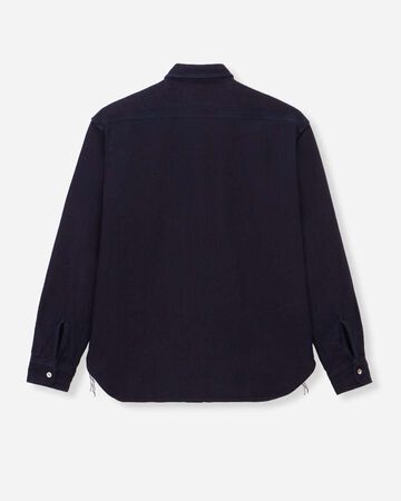 TRIPLE STITCH L/S DOBBY SHIRT - INDIGO,Indigo, small image number 6