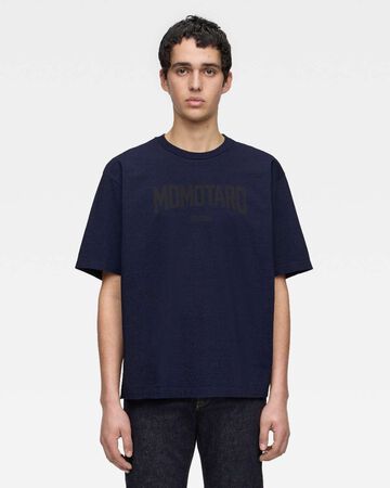 YARN DYED S/S TEE - ALPHABET FRONT),Indigo, small image number 0