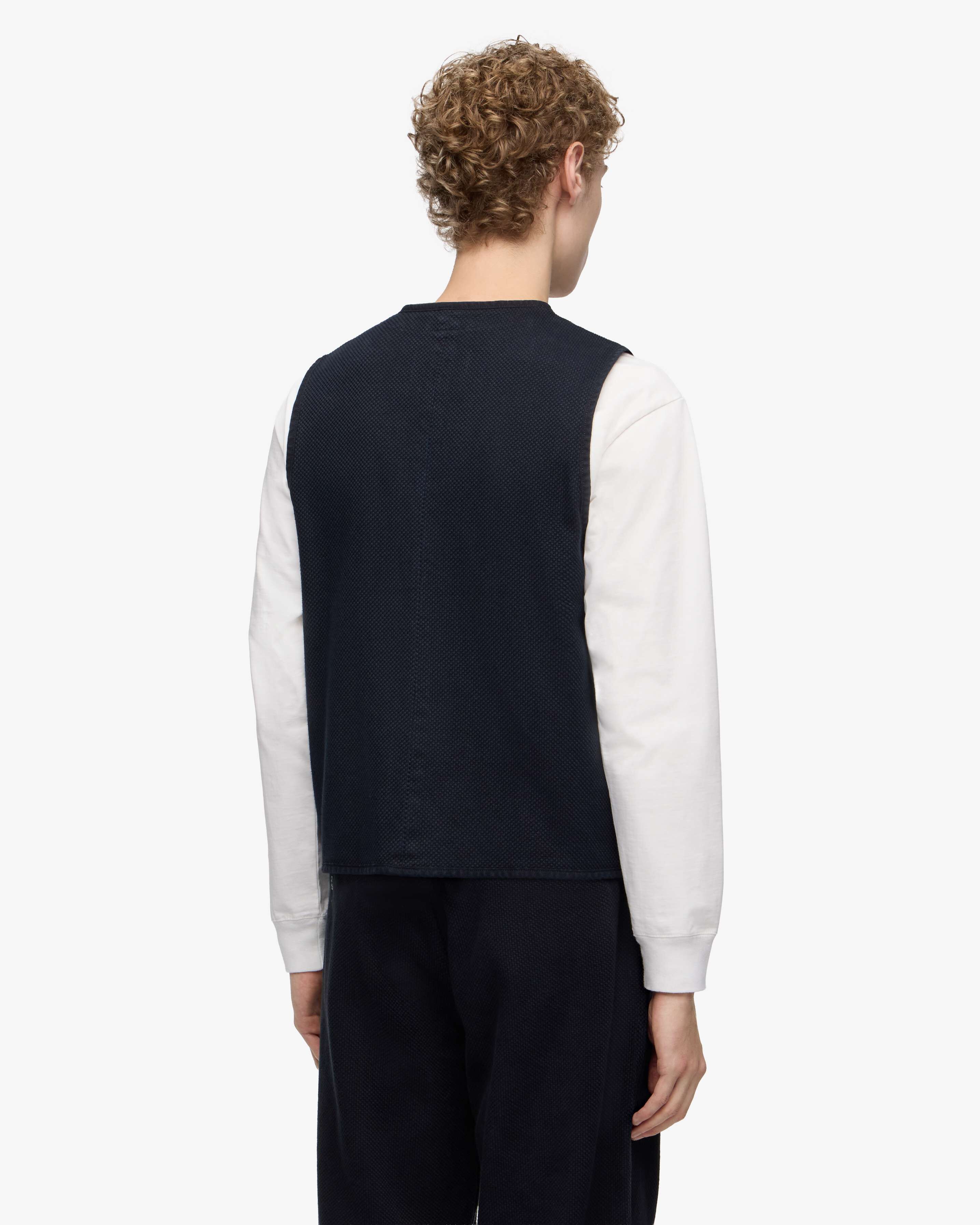 SASHIKO VEST-OVERDYE SASHIKO VEST-OVERDYE