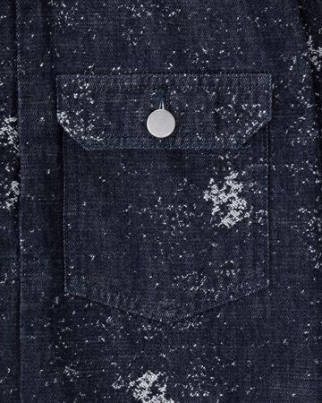 #001 DENIM JKT - JAGUARD,Indigo, large image number 8