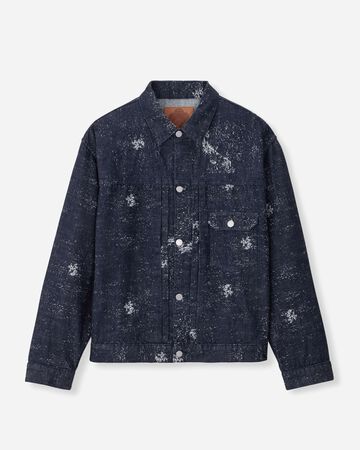 #001 DENIM JKT - JAGUARD,Indigo, large image number 6