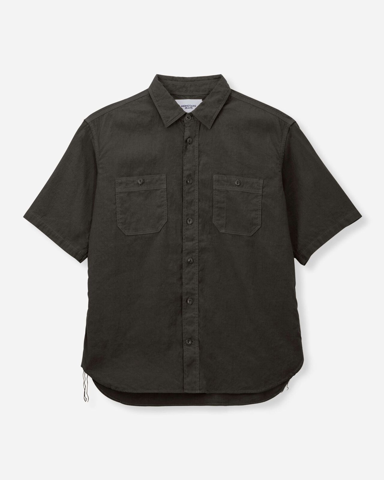 LINEN S/S SHIRT,BLK, large image number 2