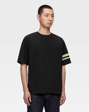 HEAVY OUNCE S/S TEE -DISCHARGE PRINT,BLK, small image number 1