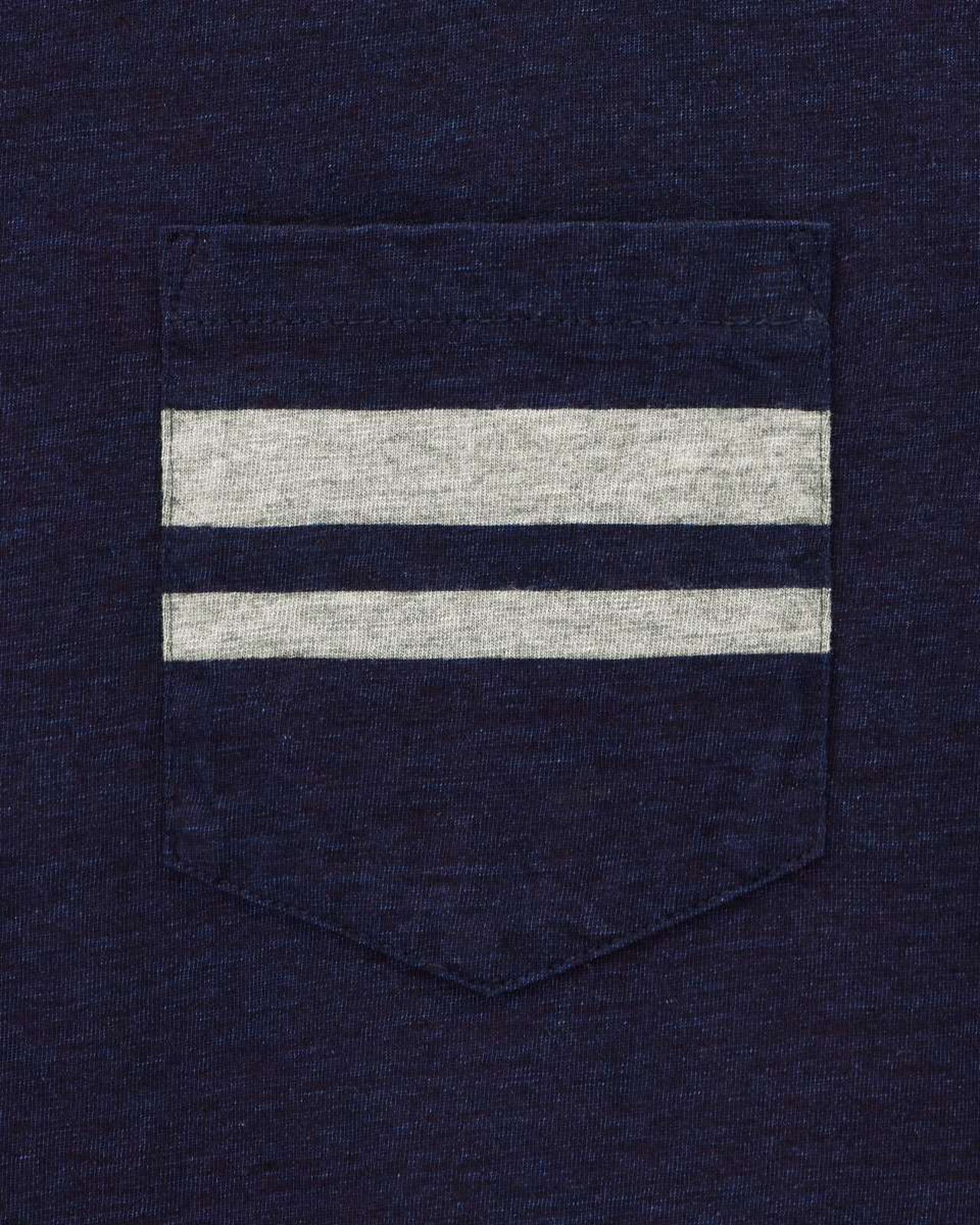 YARN DYED S/S POCKET TEE - INDIGO,Indigo, large image number 8