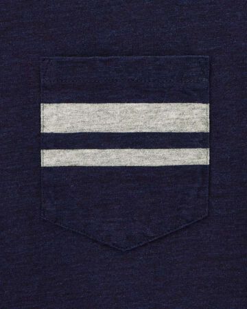 YARN DYED S/S POCKET TEE - INDIGO,Indigo, small image number 8