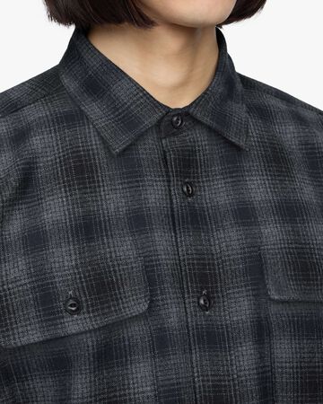 WOOL CHECK SHIRT,NAVY, large image number 4