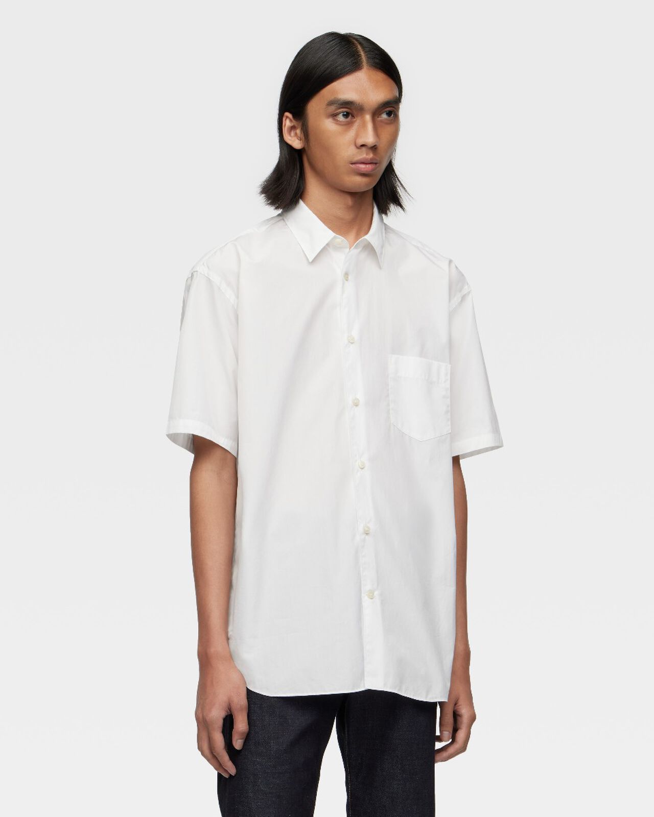 BROAD S/S SHIRT,WHT, large image number 1
