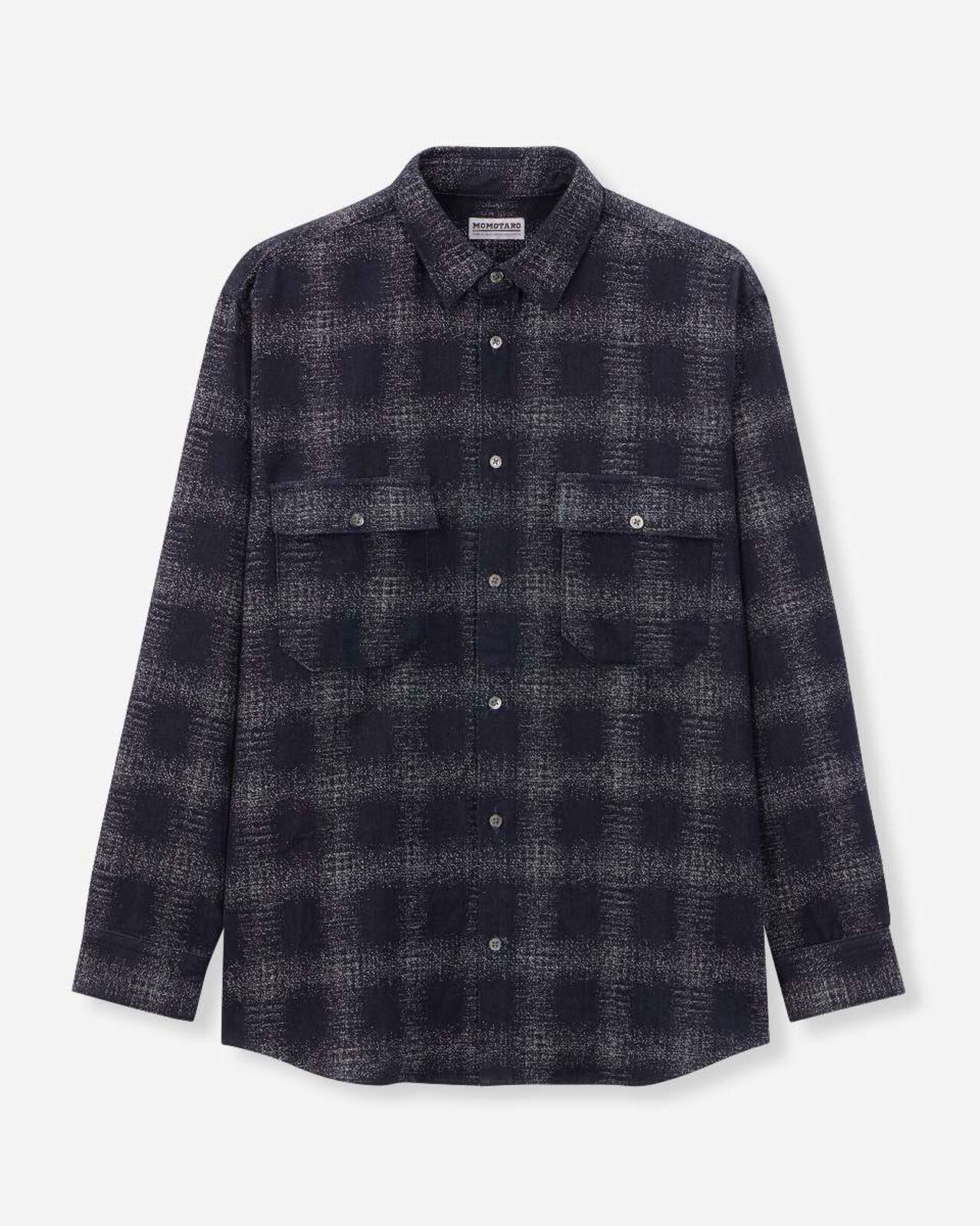 ORIGINAL CHECK JACQUARD SHIRT,Indigo, large image number 7