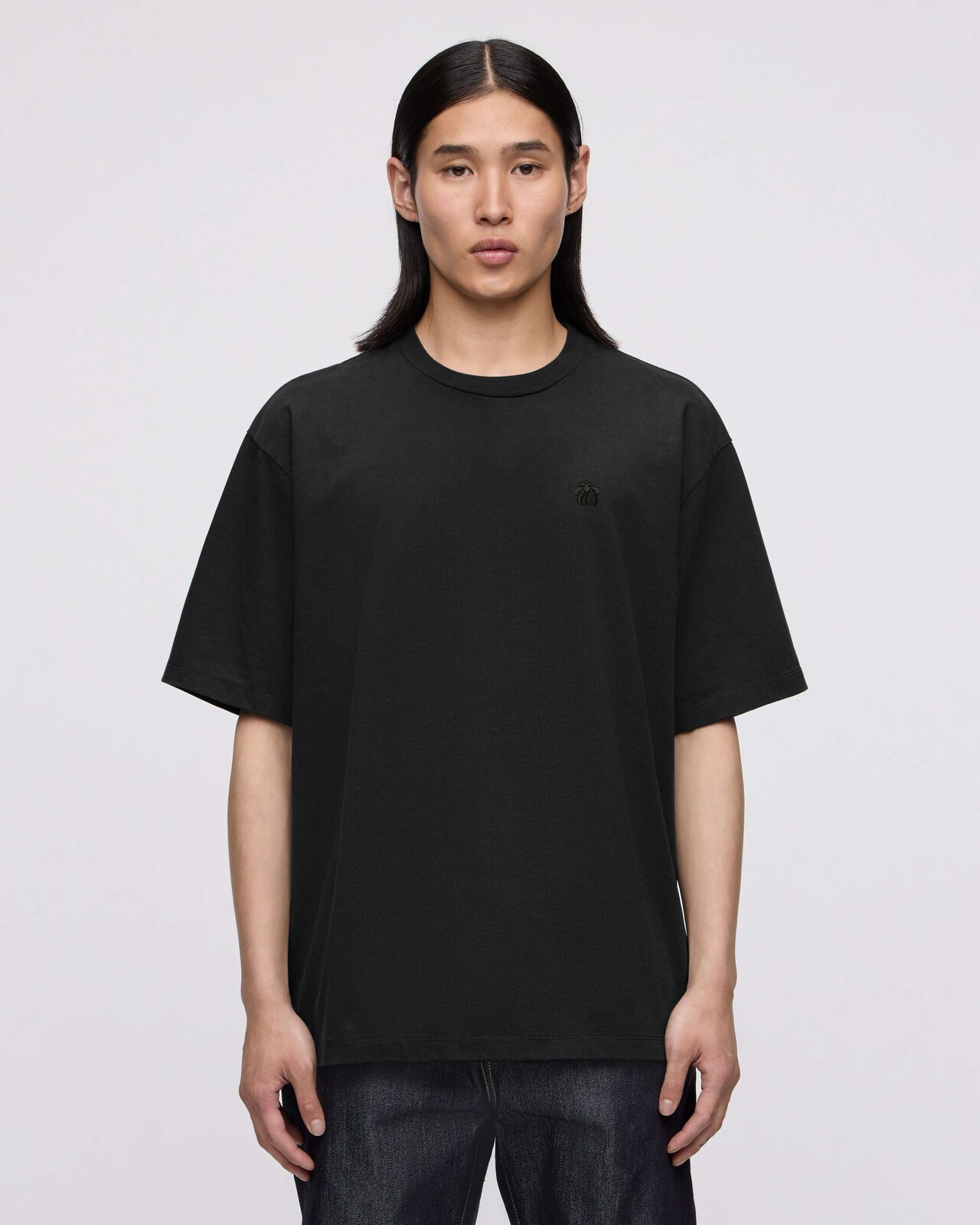 SYMBOL EMBROIDERY TEE,BLK, large image number 0