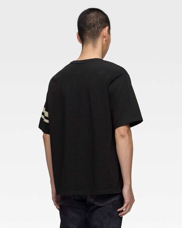 HEAVY OUNCE S/S TEE -DISCHARGE PRINT,BLK, small image number 2