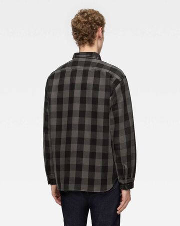 BLOCK CHECK L/S SHIRT,Grigio, large image number 2