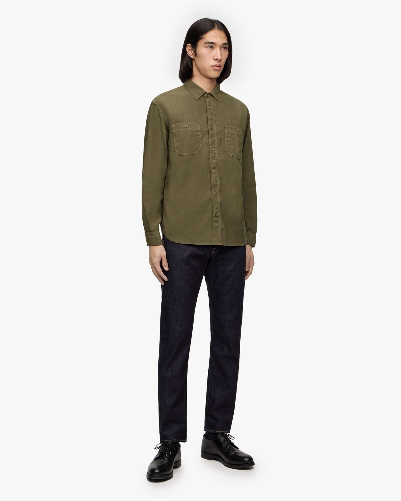 [Late Mar Release] LINEN L/S SHIRT,BLK, large image number 3