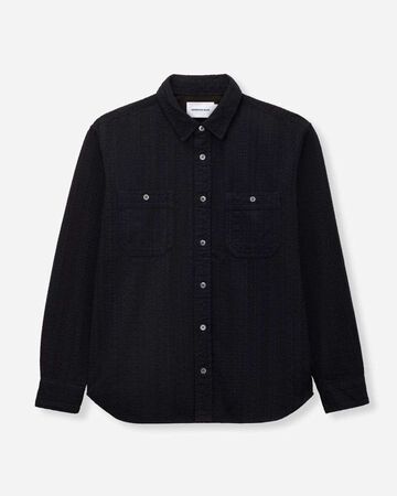 SASHIKO WORK SHIRT,Indigo, small image number 5