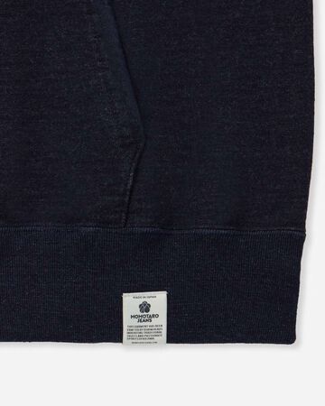 INDIGO SWEAT HOODIE-YARN DYE,Indigo, small image number 10