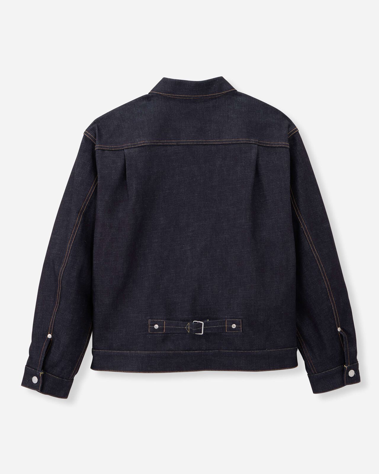 LINED DENIM JACKET,Indigo, large image number 7