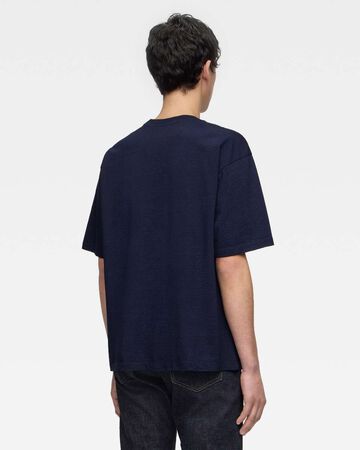 YARN DYED S/S TEE - ALPHABET FRONT),Indigo, small image number 2