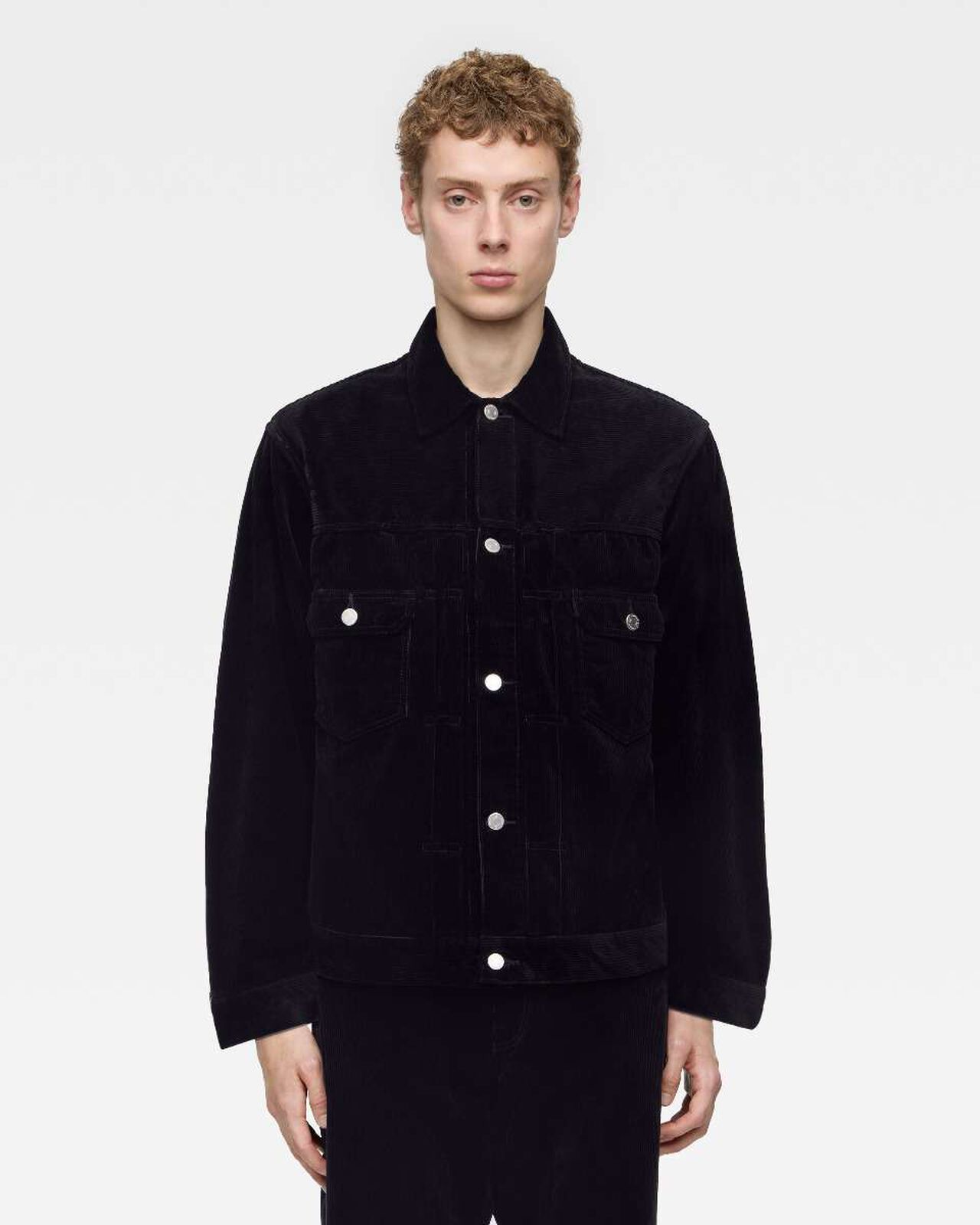 #002 CORDUROY JACKET,BLK, large image number 0
