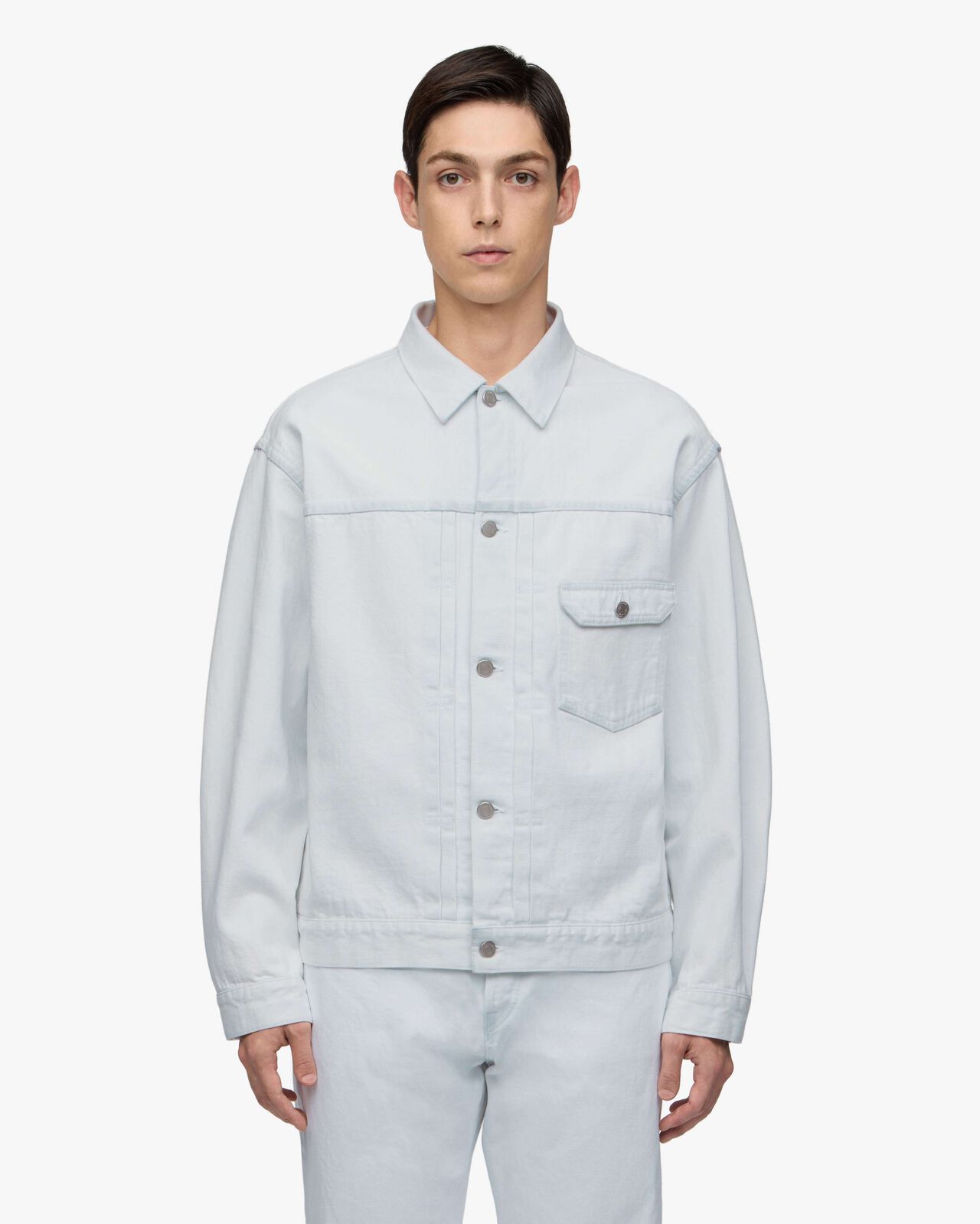 #001 DENIM JACKET - HIGH FADE BLUE,Indigo, large image number 0