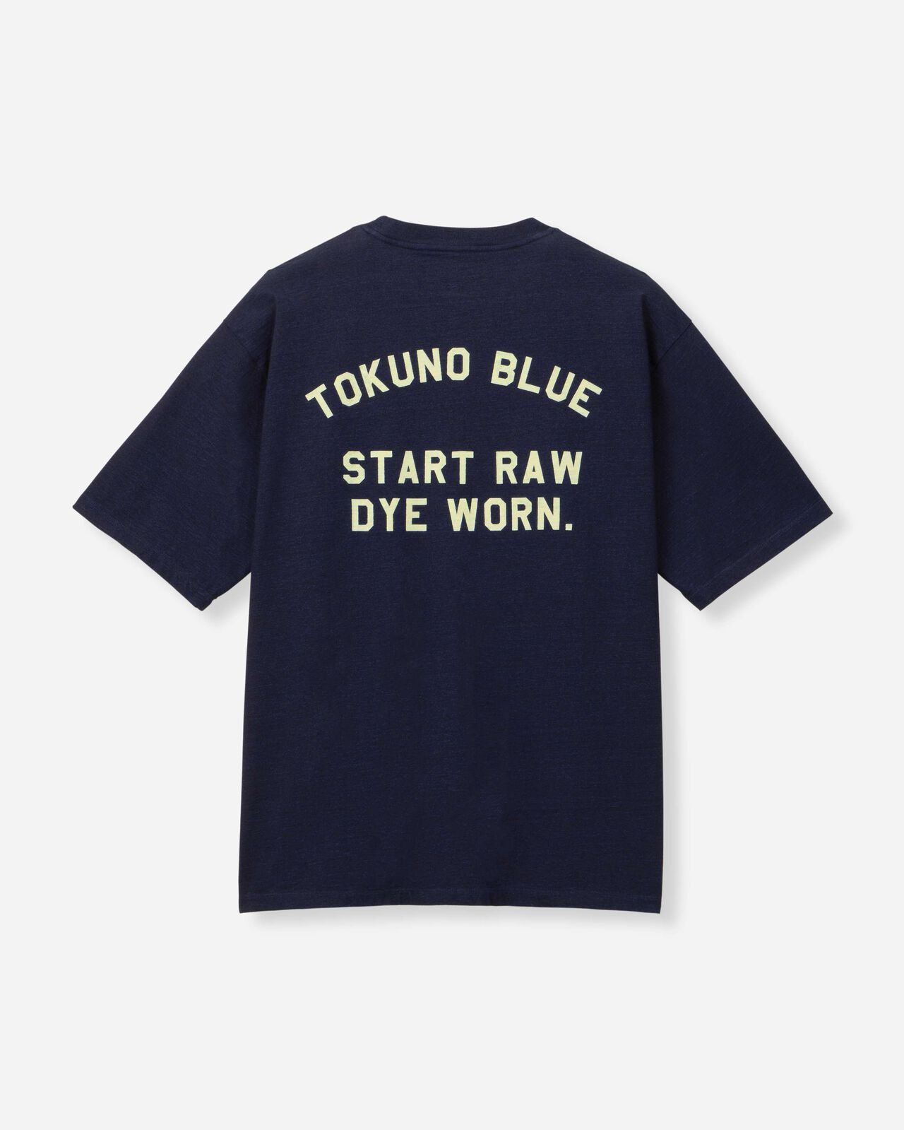 INDIGO YARN DYED TEE - TOKUNO BLUE,Indigo, large image number 6