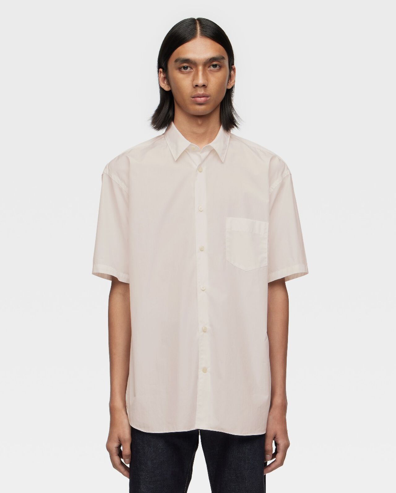 BROAD S/S SHIRT - SAKURA DYED,PIN, large image number 0