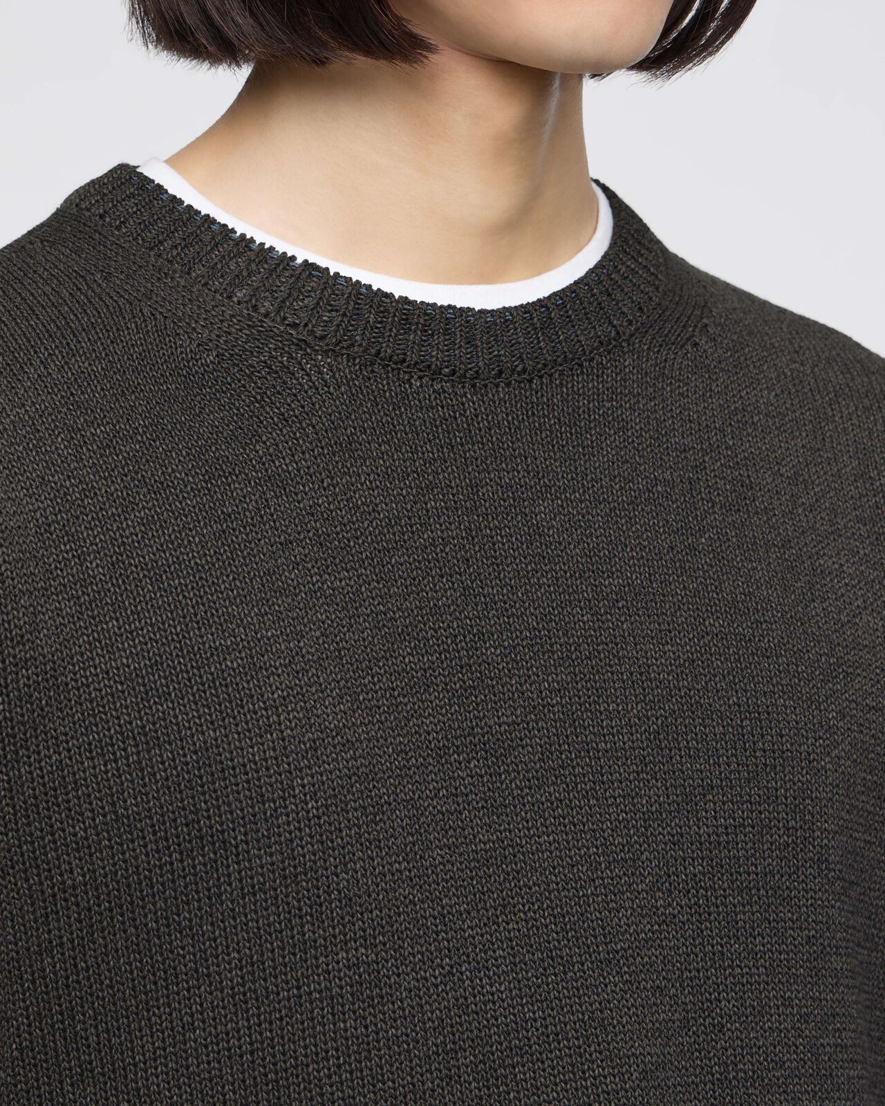 KNIT P/O - WASHI PAPER,NAVY, large image number 4
