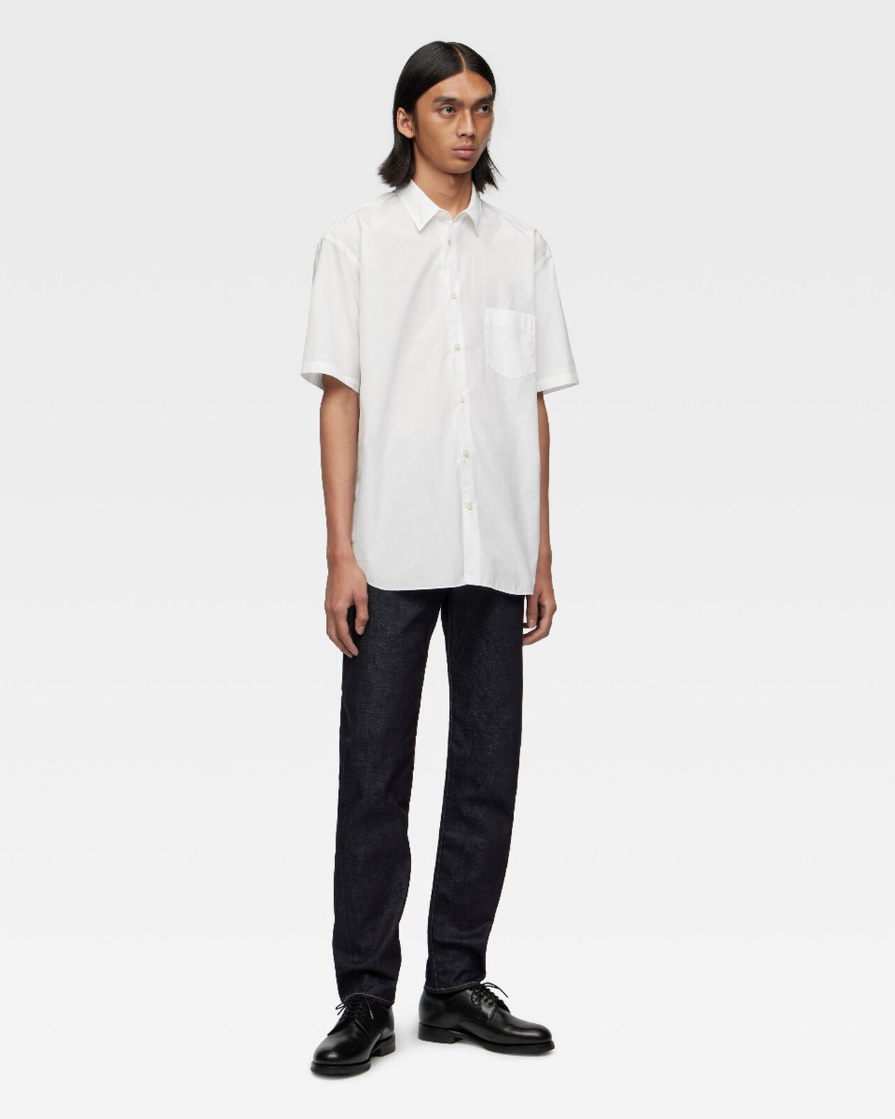BROAD S/S SHIRT,WHT, large image number 3