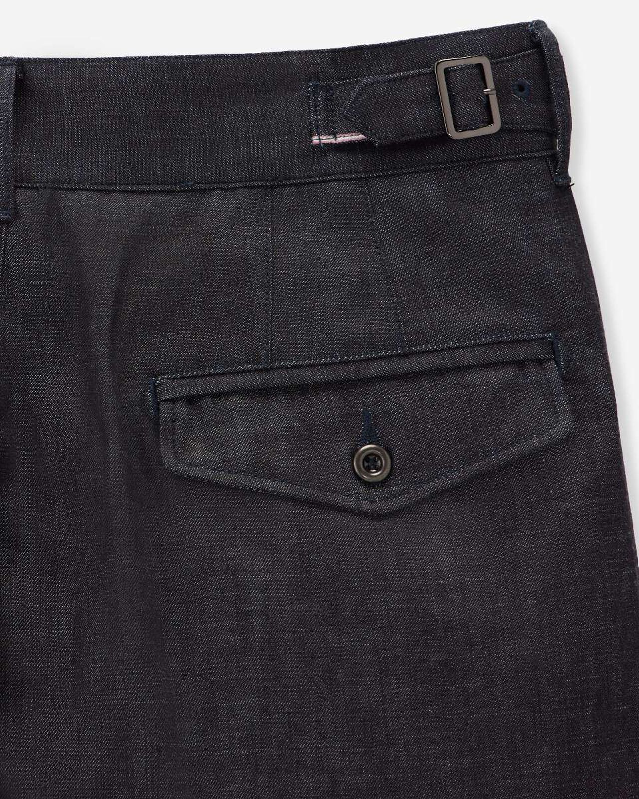 DENIM WIDE SHORTS,Indigo, large image number 9