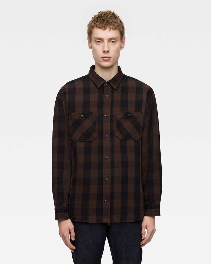 BLOCK CHECK L/S SHIRT,, medium