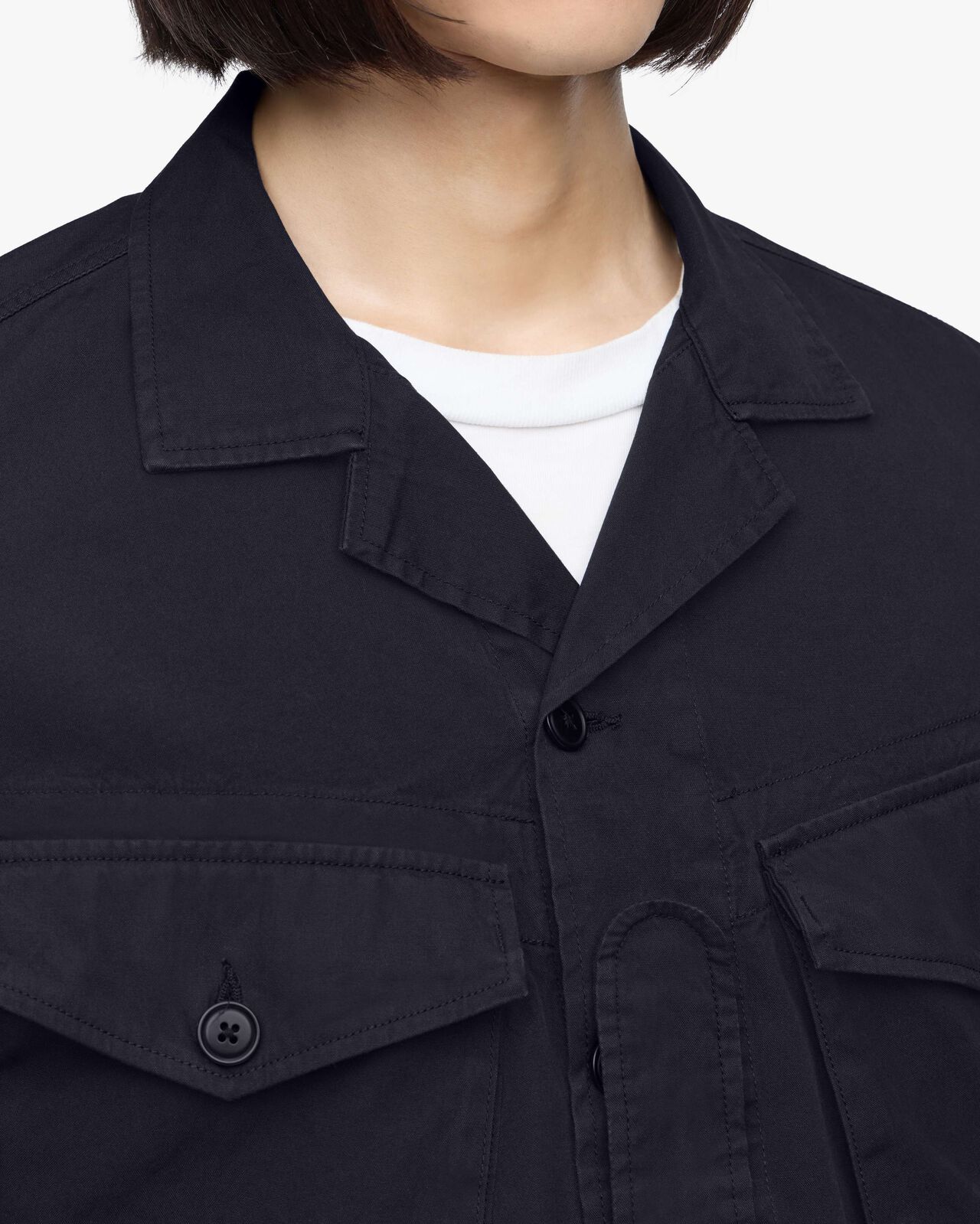 CO×SI L/S SHIRT,Indigo, large image number 4