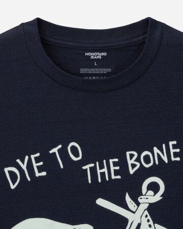 INDIGO YARN DYED TEE - OCTOPUS,Indigo, large image number 7