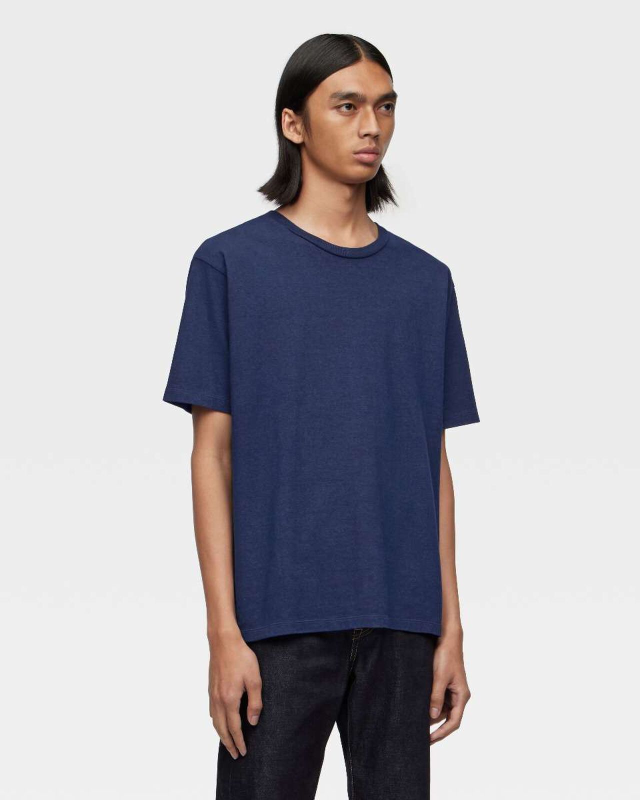 SOFT HEAVY OUNCE S/S TEE - INDIGO,Indigo, large image number 1