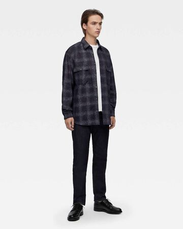 ORIGINAL CHECK JACQUARD SHIRT,Indigo, small image number 6