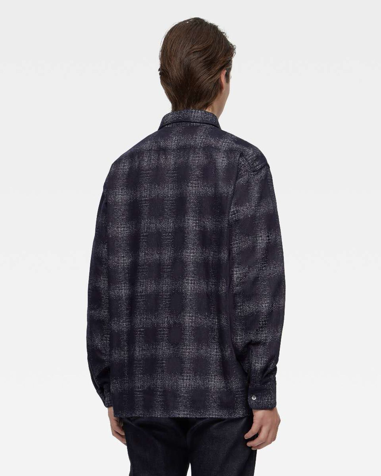 ORIGINAL CHECK JACQUARD SHIRT,Indigo, large image number 2