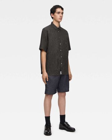 DENIM SLIM SHORTS,Indigo, small image number 3