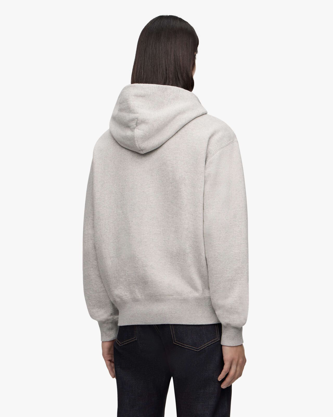 LOOPWHEEL SWEAT ZIP UP HOODY,Grigio, large image number 2