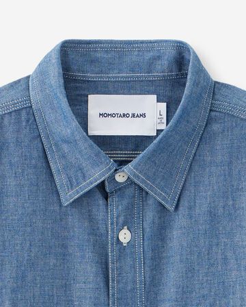 TRIPLE STITCH L/S CHAMBRAY SHIRT,Indigo, small image number 7