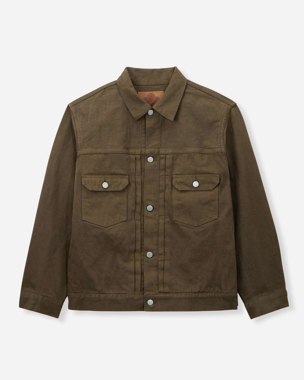 #002 DENIM JKT - MOSS,KHAKI, large image number 6