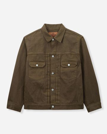 #002 DENIM JKT - MOSS,KHAKI, large image number 6