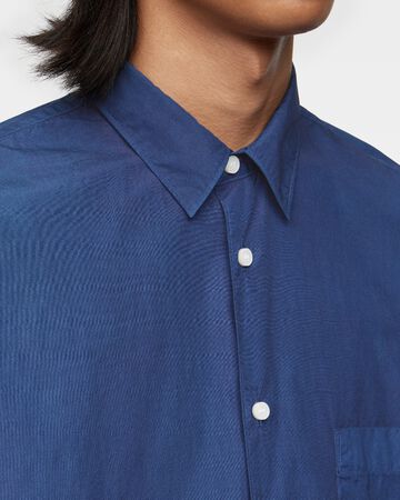 BROAD L/S SHIRT - NATURAL INDIGO,MID, small image number 8