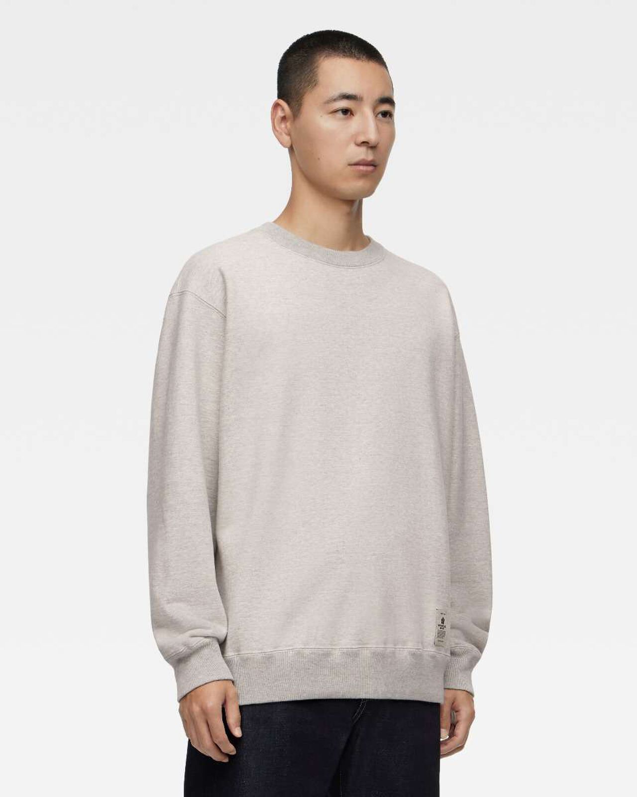 HEAVY TERRY SWEAT SHIRT,GRY, large image number 1
