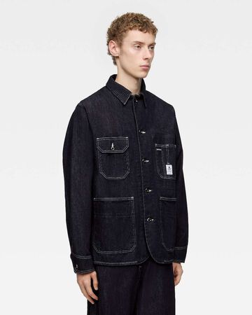 DENIM COVERALL,Indigo, large image number 1