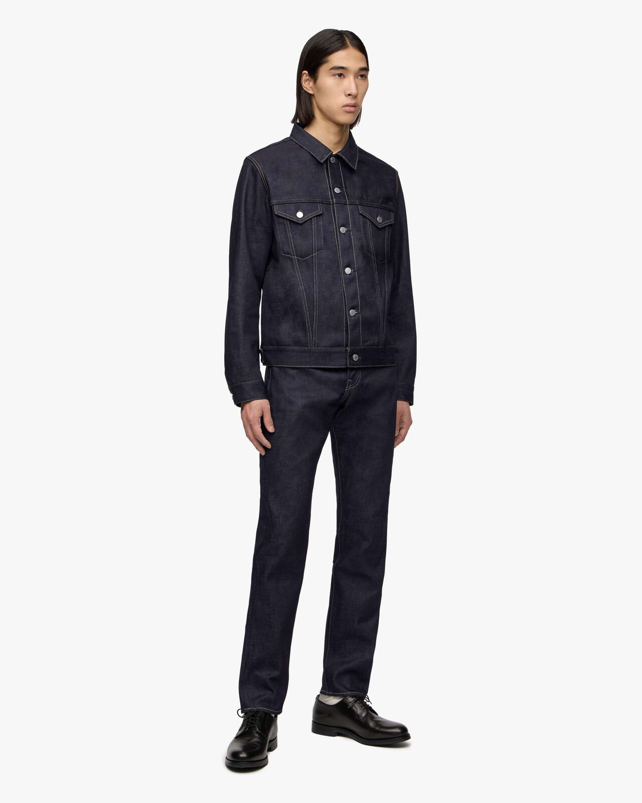 #200 STANDARD TAPERED 14.7oz ZIPPER FLY,Indigo, large image number 4