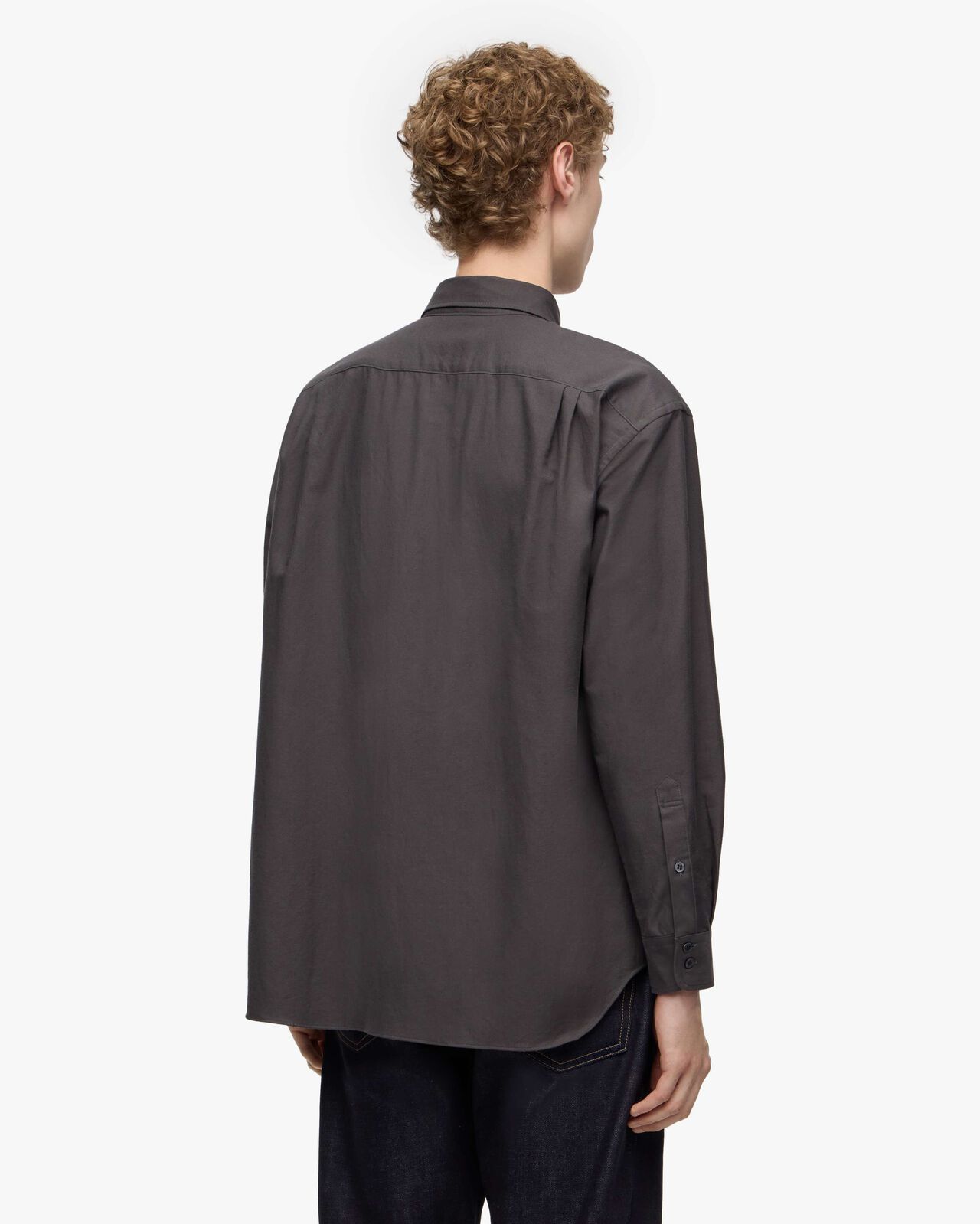 [Mid Feb Release] OXFORD L/S SHIRT,Light Black, large image number 17