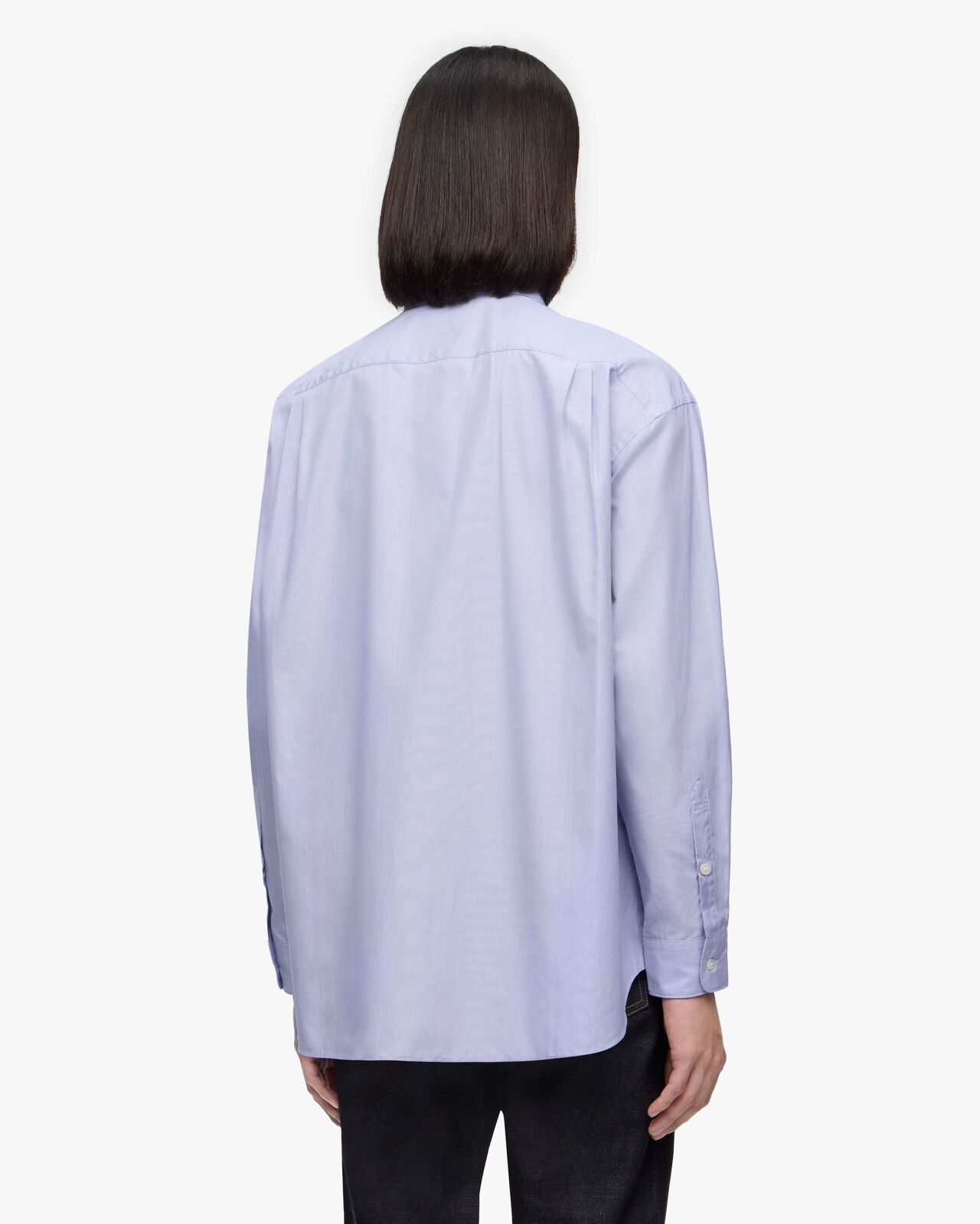 BROAD STRIPE L/S SHIRTS,GRY, large image number 2