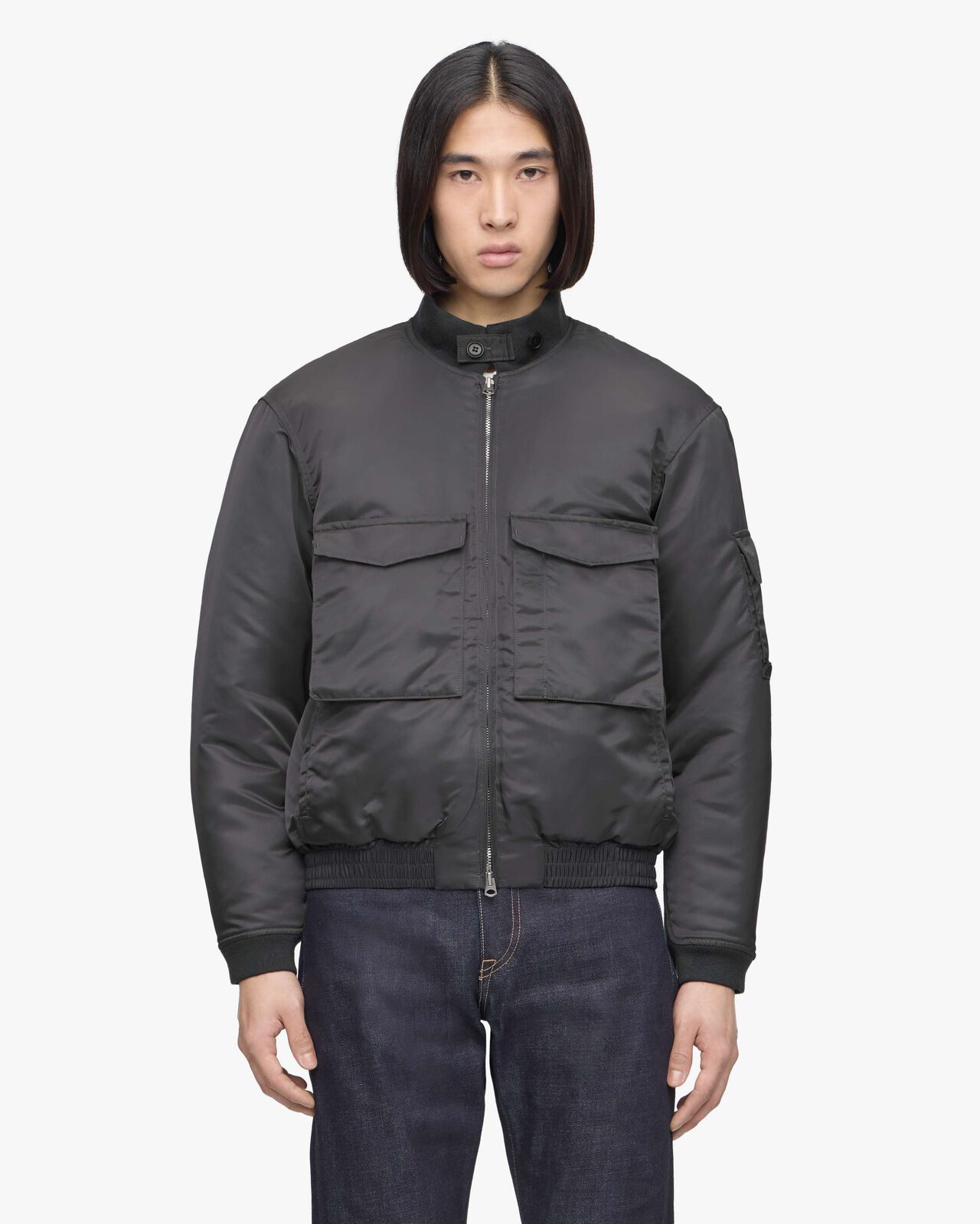 FLIGHT JACKET,Grigio, large image number 0