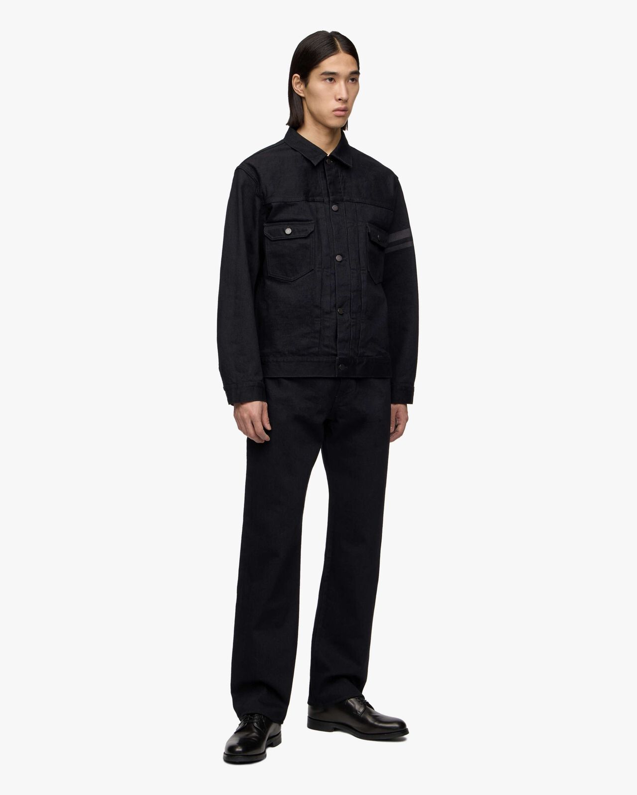 #100 CLASSIC STRAIGHT 15.7oz ZIPPER FLY,BLK, large image number 5