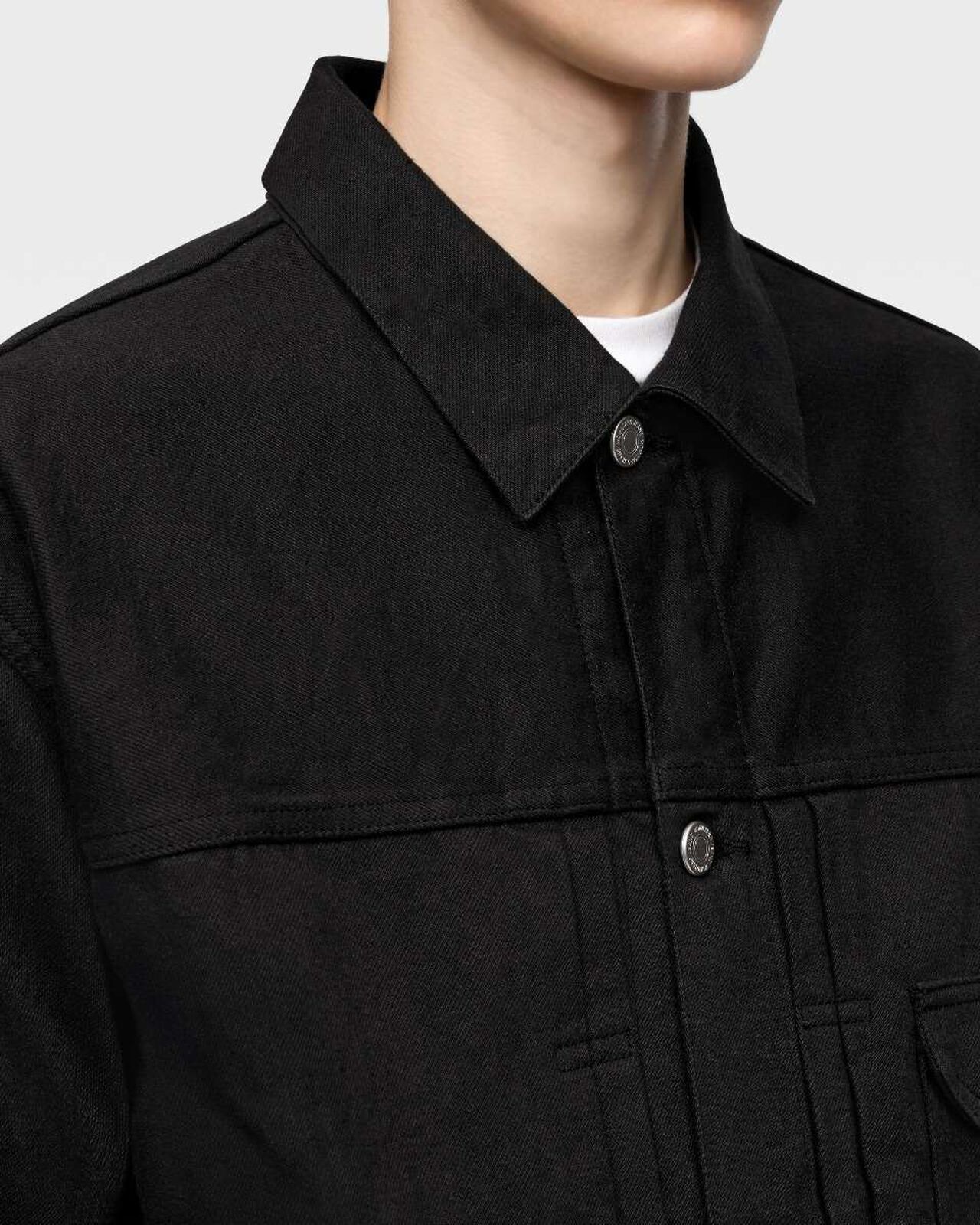 #001 DENIM JACKET - KYOTOMONTSUKI DYED,BLK, large image number 4